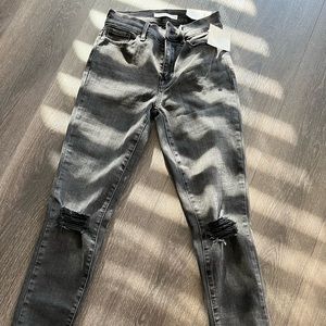 New high rise black jeans